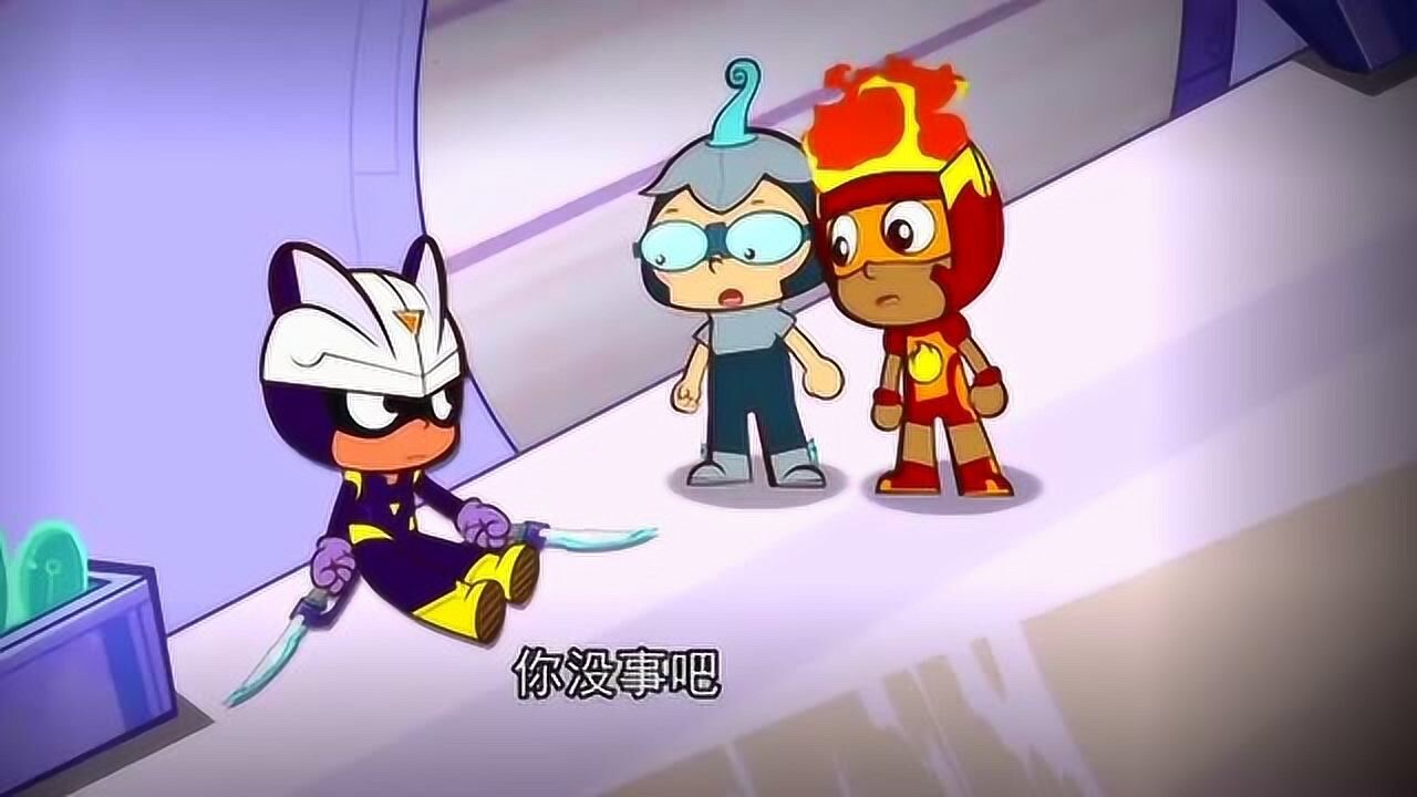 火焰超人开始梦游了,他不小心把书弄掉地,吵醒了小心超人!