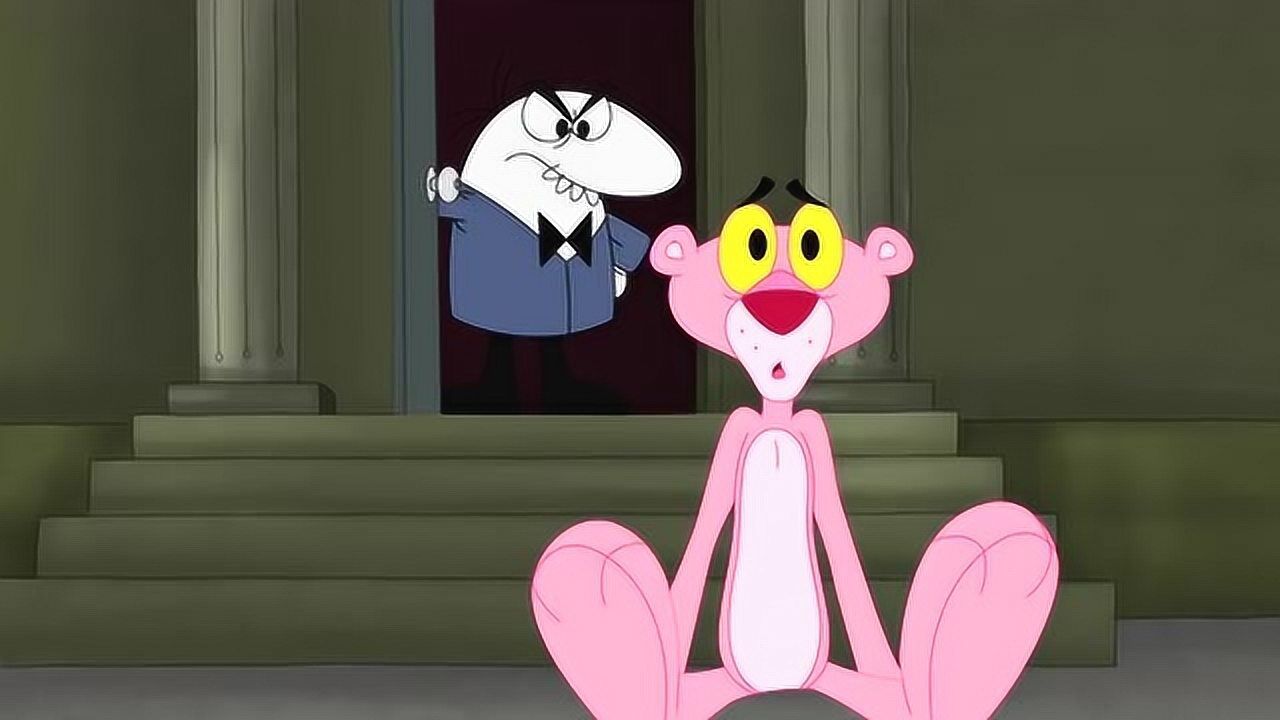 粉红豹粉红豹伪装成一个老爷爷就是为了看电影