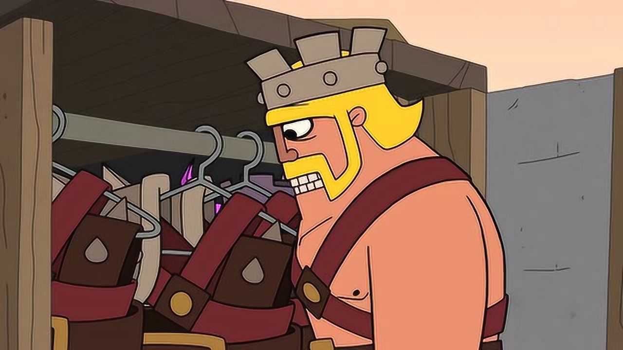 部落冲突搞笑当皮卡蛮王遇上皮卡胜负只在一瞬间