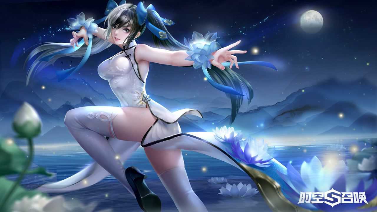 水墨莲华 梦幻绽放!《时空召唤》陈灵梦幻皮肤华丽出场