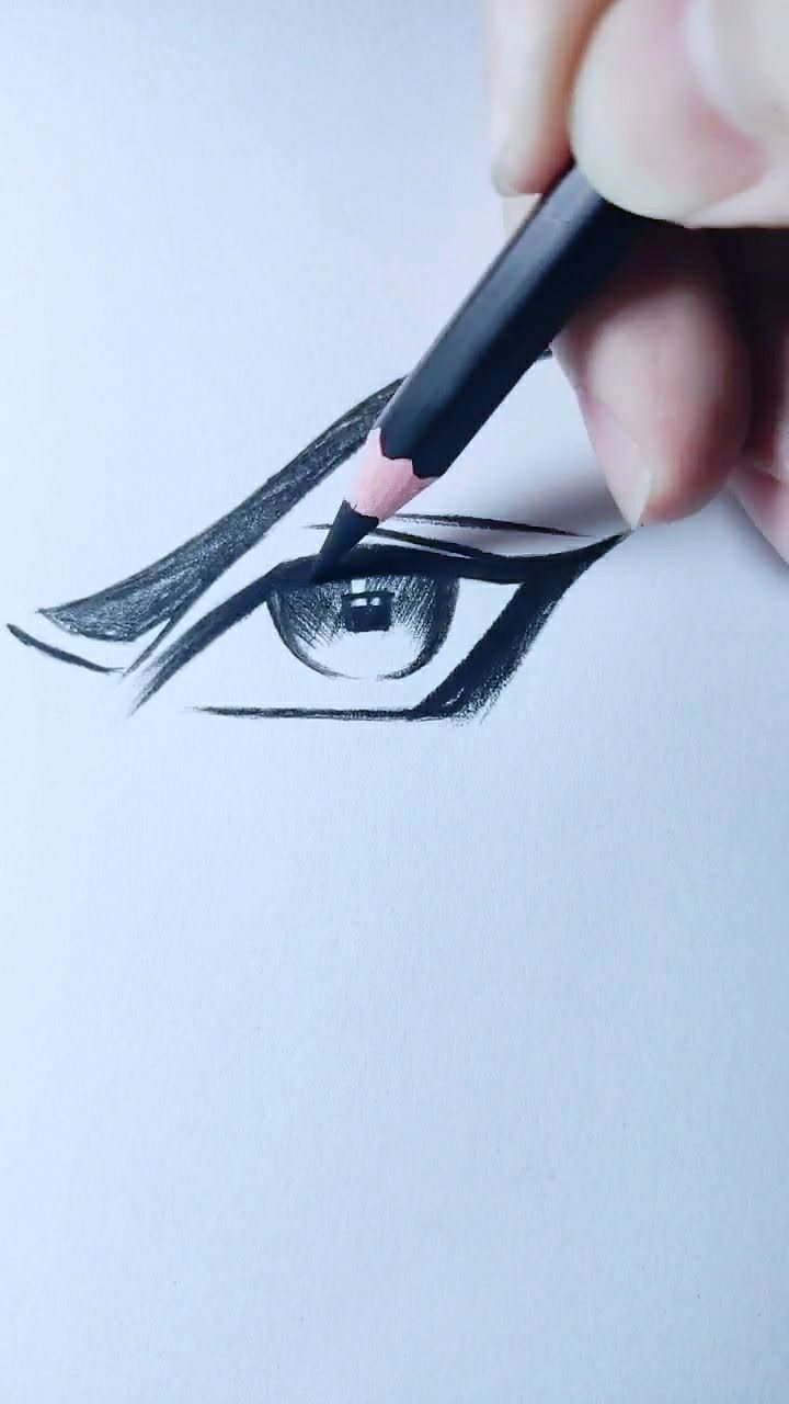 绘画动漫哪吒眼睛喔!