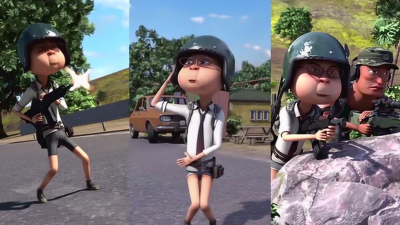 阿银动漫:阿银吃鸡之旅!