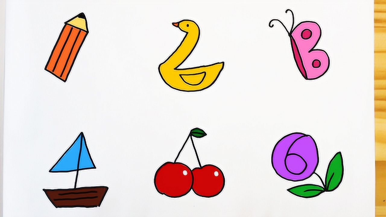 趣味数字画,教你用数字1-6画画_腾讯视频