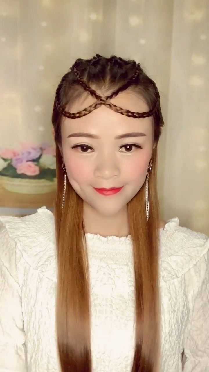 蒙古之花,很有异域风情的编发,太美了