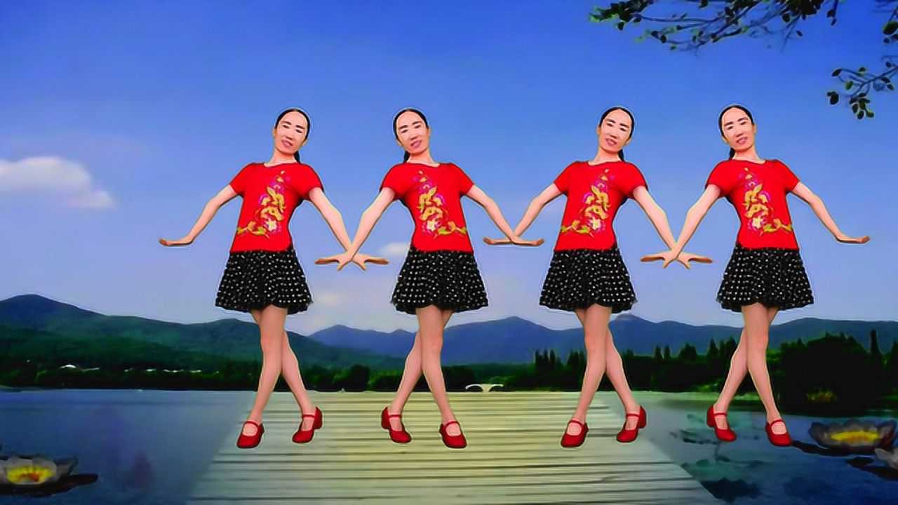 精选广场舞《三月三》歌美舞美,愿您生活比蜜甜,16步简单易学