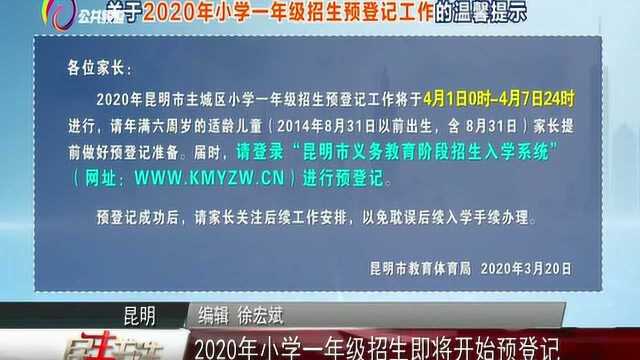 2020年小学一年级招生即将开始预登记