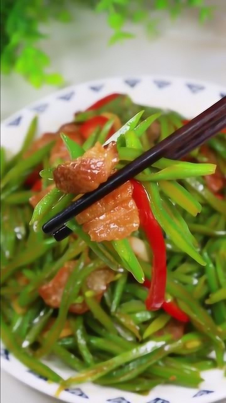 无丝豆又名扁豆四季豆是假装辣椒的高手但是拿来炒肉绝对无敌好吃