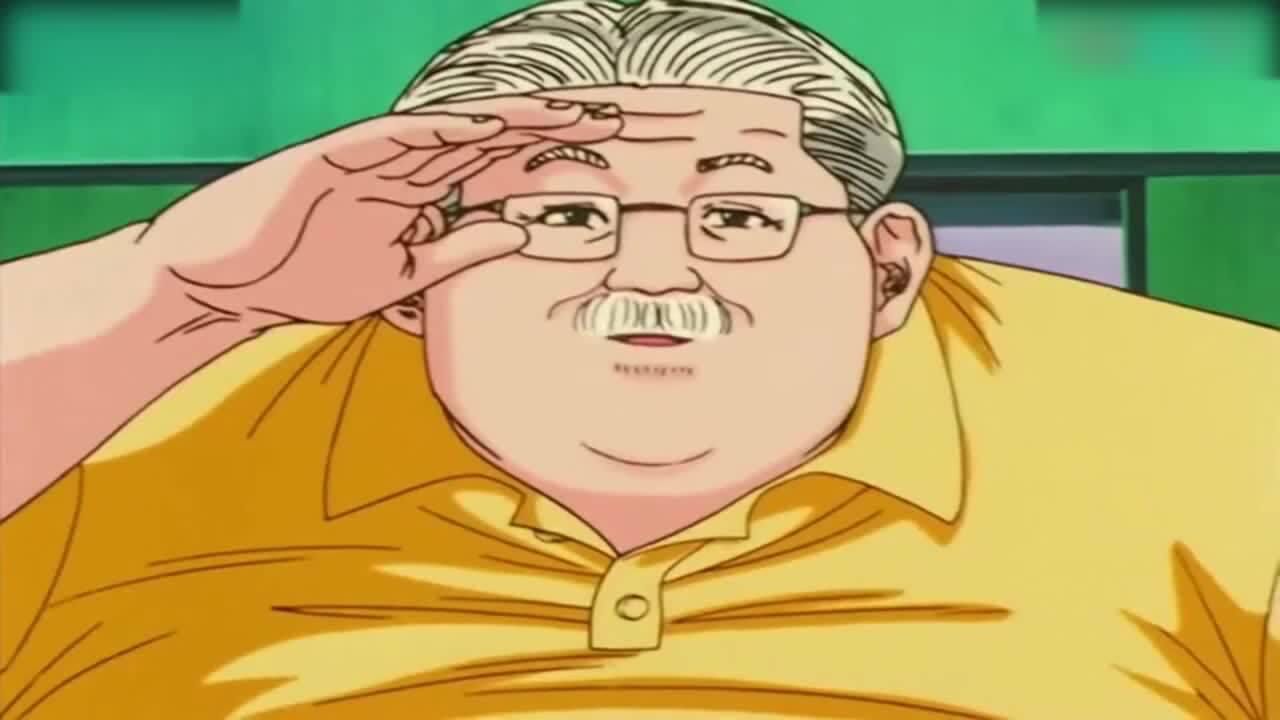 樱木花道和安西教练的初次见面樱木你就皮吧以后小心了