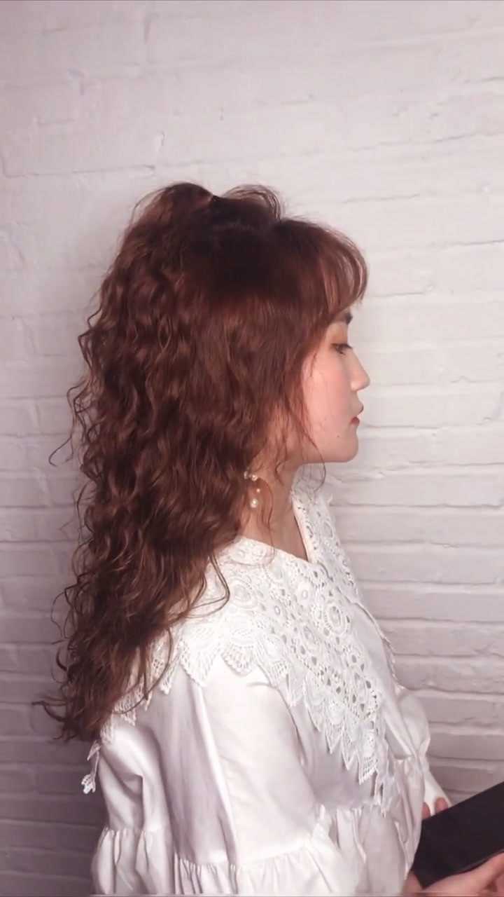 低软化用22号杠烫羊毛卷效果后期非常方便打理