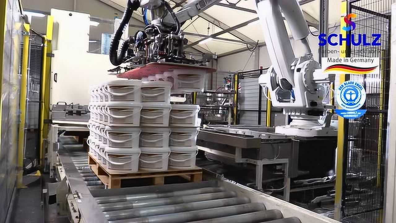 德国舒尔茨漆济南店:总部生产线,一桶进口涂料的生产全过程!