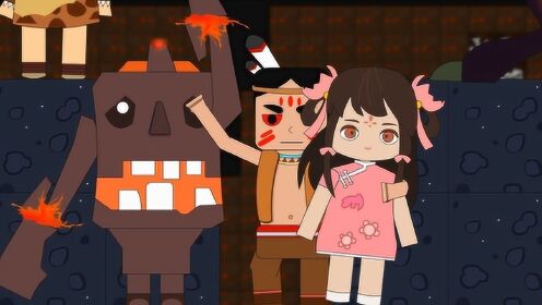 迷你小洞 迷你世界动画第93集:洞悲直接爆发到二阶状态,黑龙被揍得想