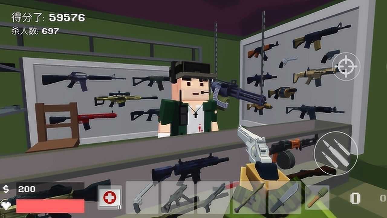 琅琅像素射击挑战只用左轮枪能否成功