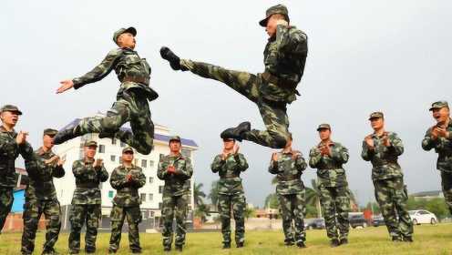 武术高手实战招式，中国武警一招“碎颌弹踢”腿法，可直接踢中喉咙！