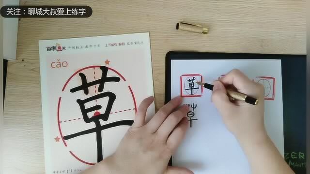 汉字讲堂:“草”的字源你了解吗?掌握书写要领,写好楷体字