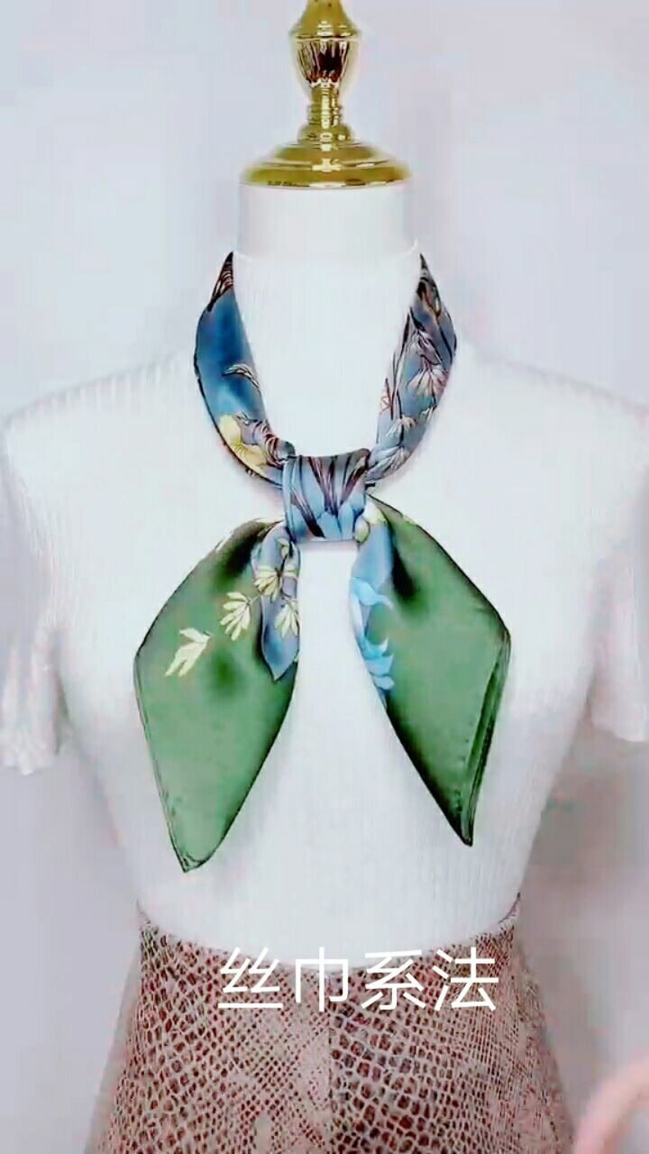 丝巾平结系法,慢动作教学,你学会了吗?
