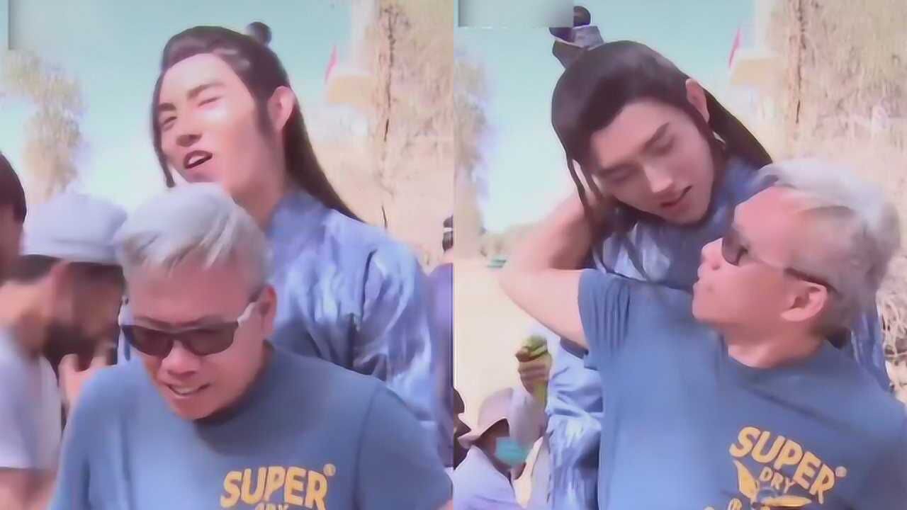 陈飞宇拍吻戏难为情，拉着男导演做示范，背后环抱搂脖超级辣眼睛_电视剧_高清完整版视频在线观看_腾讯视频