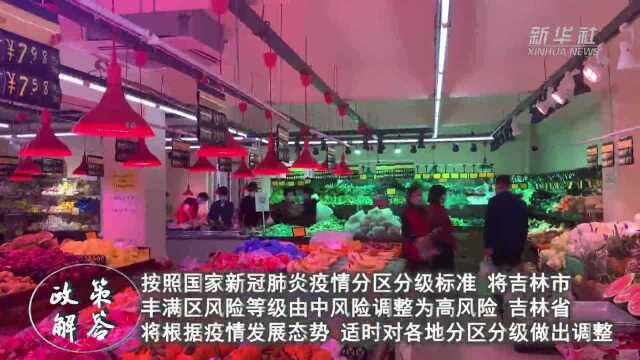 政策解答|吉林市丰满区疫情风险等级调整为高风险