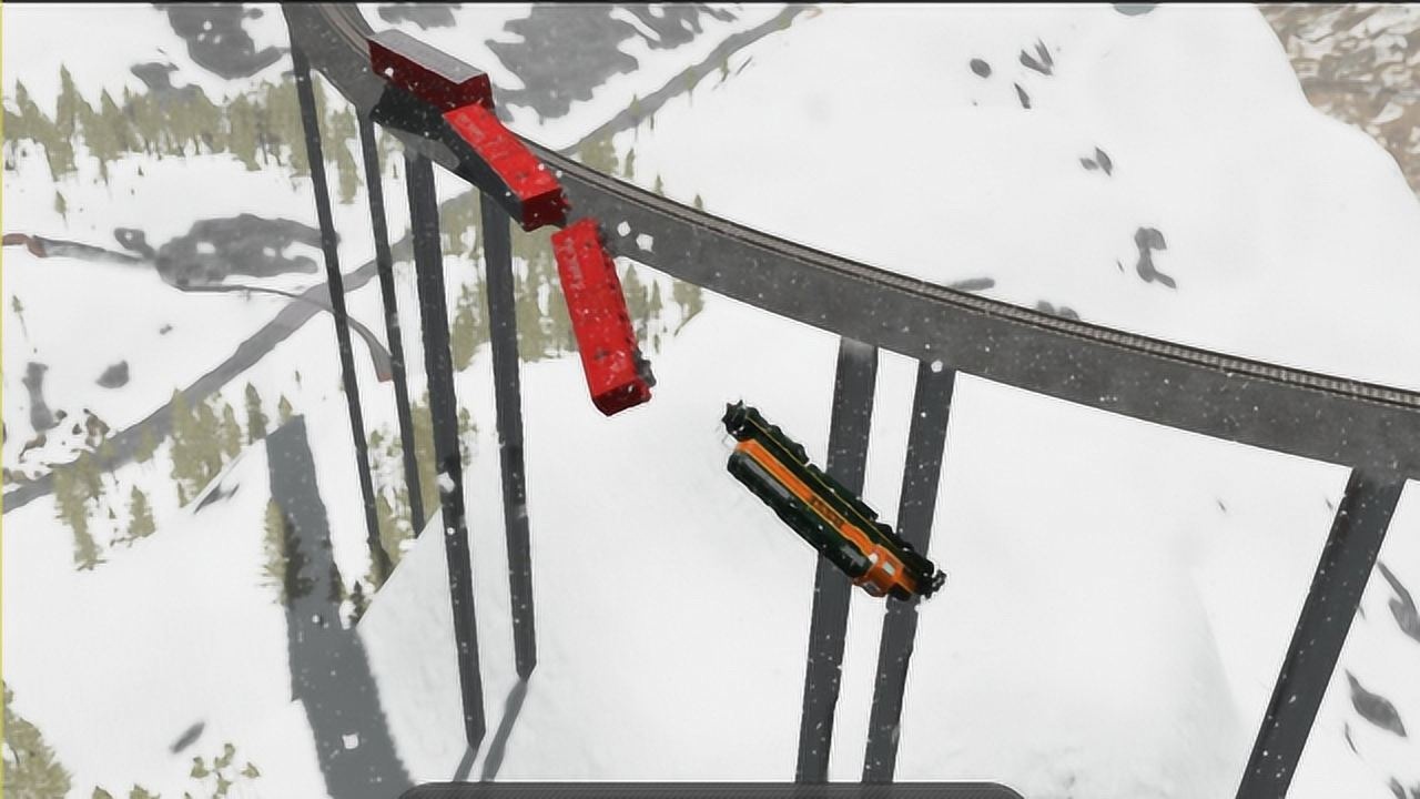 火车脱轨有多可怕3d动画演示画面太刺激