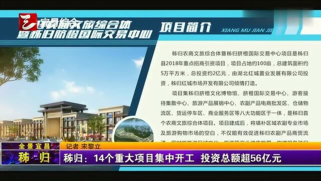 秭归:14个重大项目集中开工,投资总额超56亿元