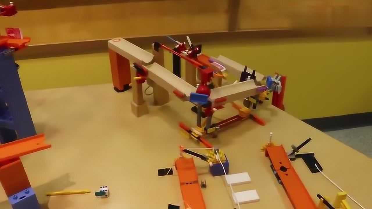 短短39秒的连锁反应装置视频其实设计了半个月佩服这逻辑思