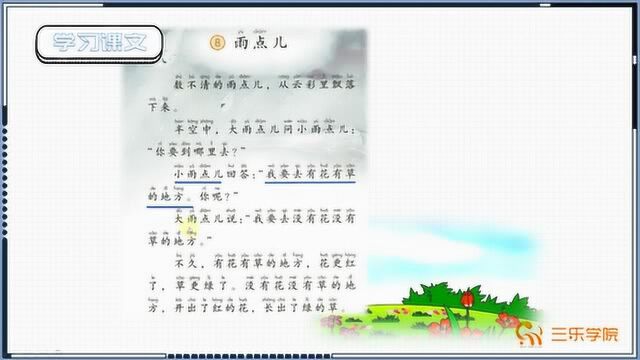 小学语文《雨点儿》:多音字的辨析,“数”这个字有几个读音呢?