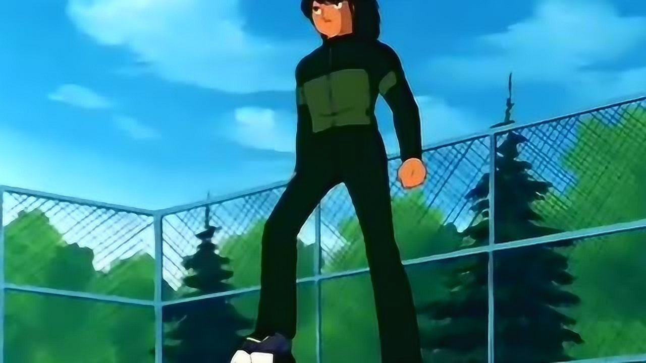 足球小将初中篇:松仁展示恐怖脚力,一脚竟将球踢爆