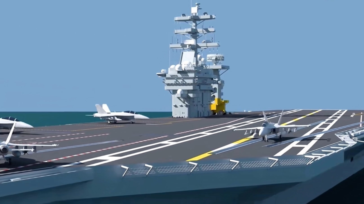 为什么所有航母的指挥塔都在右侧,看完这个视频才恍然大悟