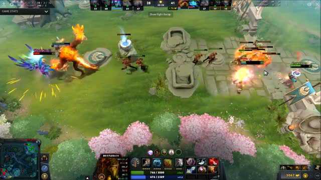 Dota2:OMG打死我!不然烫死你!钢毛后背+无光之盾+脉冲新星