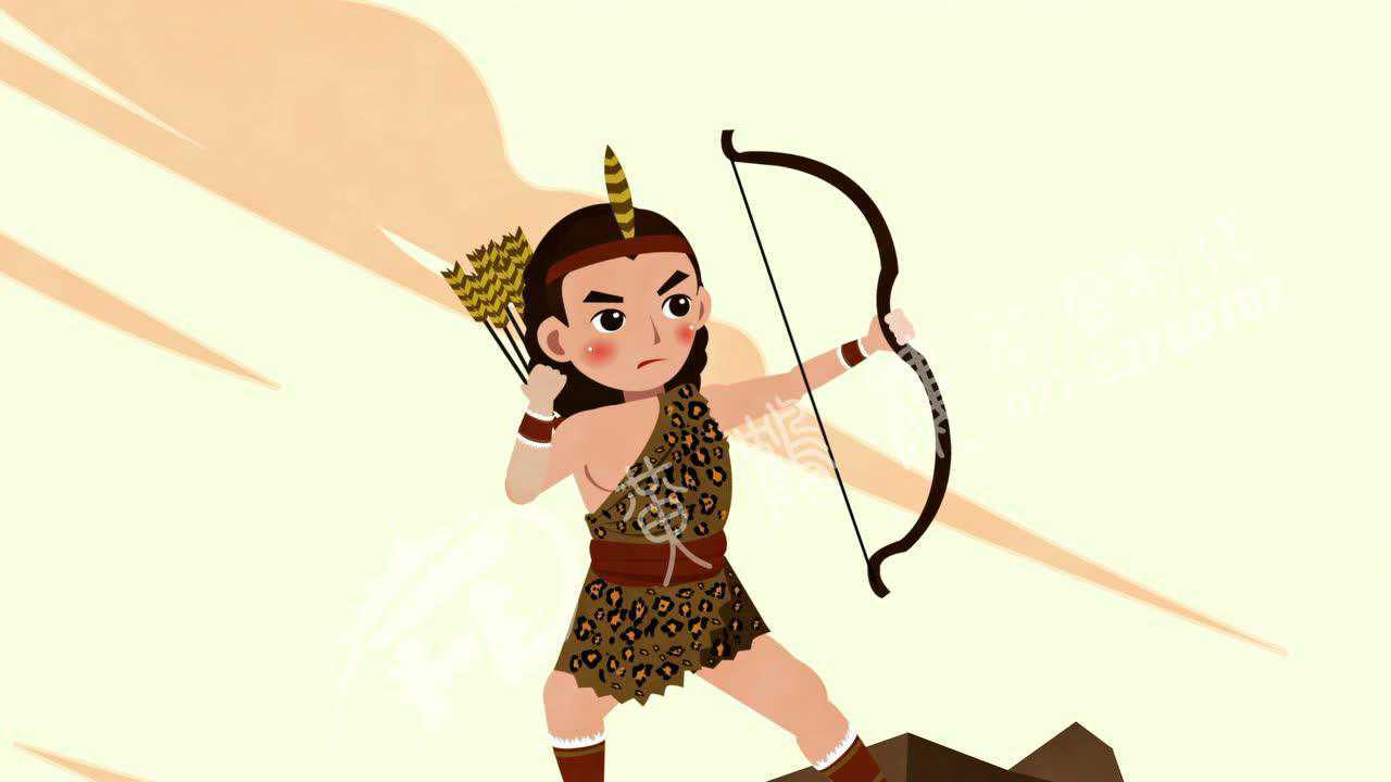 中国神话小故事《羿射九日》动画制作视频