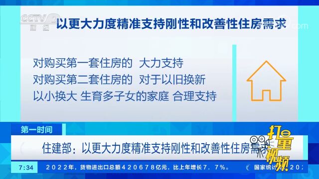 住建部:以更大力度精准支持刚性和改善性住房需求