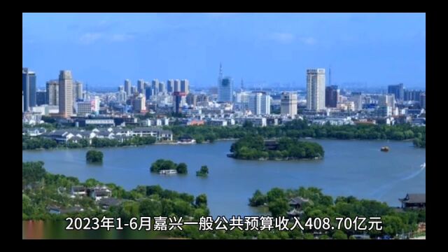 2023年16月嘉兴各地财政收入,桐乡总量第一,海宁追赶势头迅猛