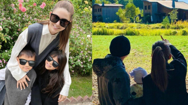 昆凌晒一家五口日常大女儿和儿子太像妈妈和周杰伦合照好温馨