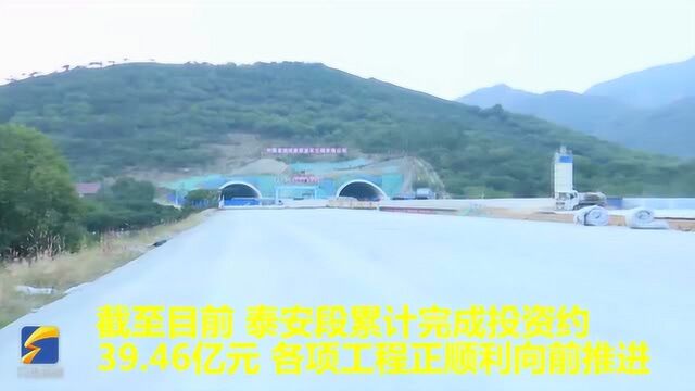 国庆前夕 济泰高速泰安段已完成工程总量的70%