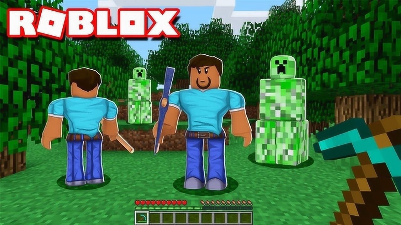 小格解说roblox我的世界：roblox里玩我的世界！ 腾讯视频