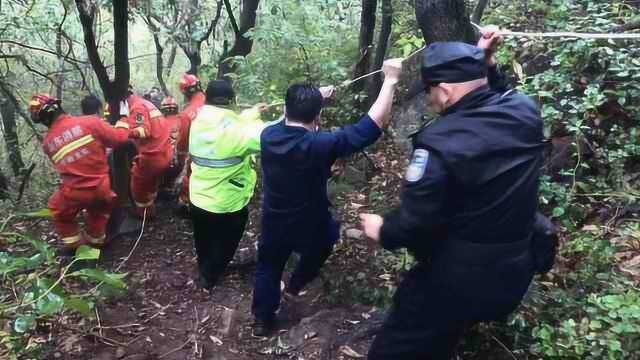 山高路陡雨雾交加!6旬驴友爬山扭伤,被困济南海拔最高山顶