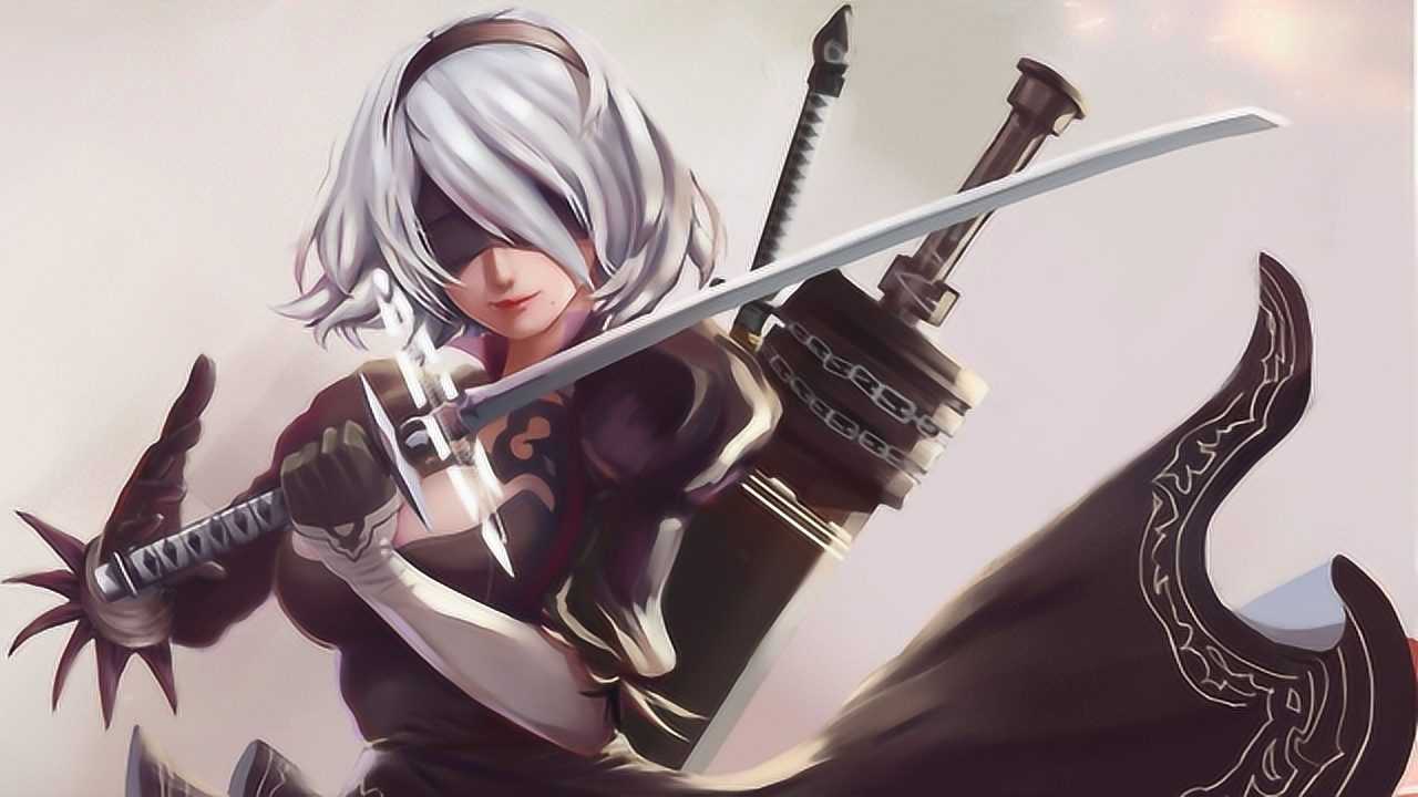 超清画质:《尼尔机械纪元》第一期,2b小姐姐的大剑乱舞