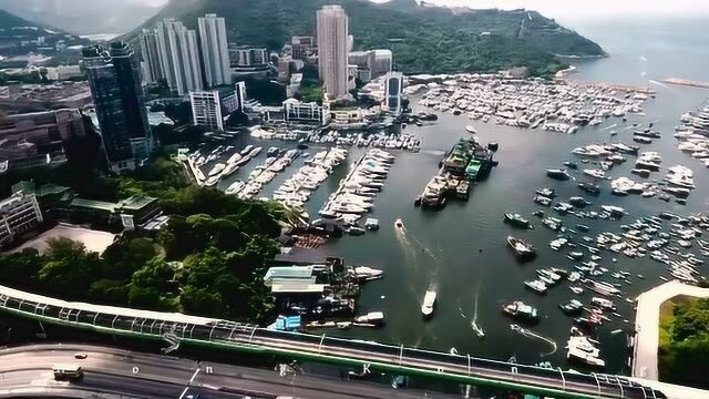 航拍香港,Hong Kong,世界一线城市,世界第三金融城