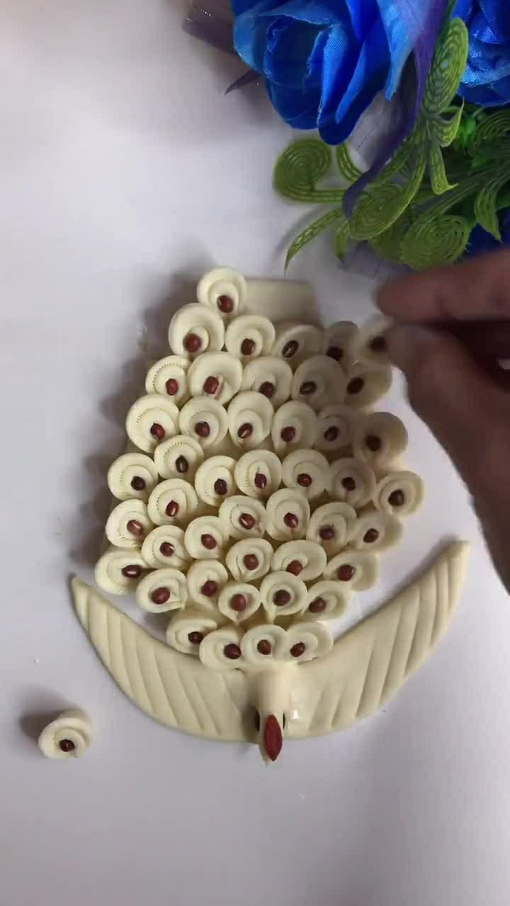 手工制作孔雀面食你们想吃吗