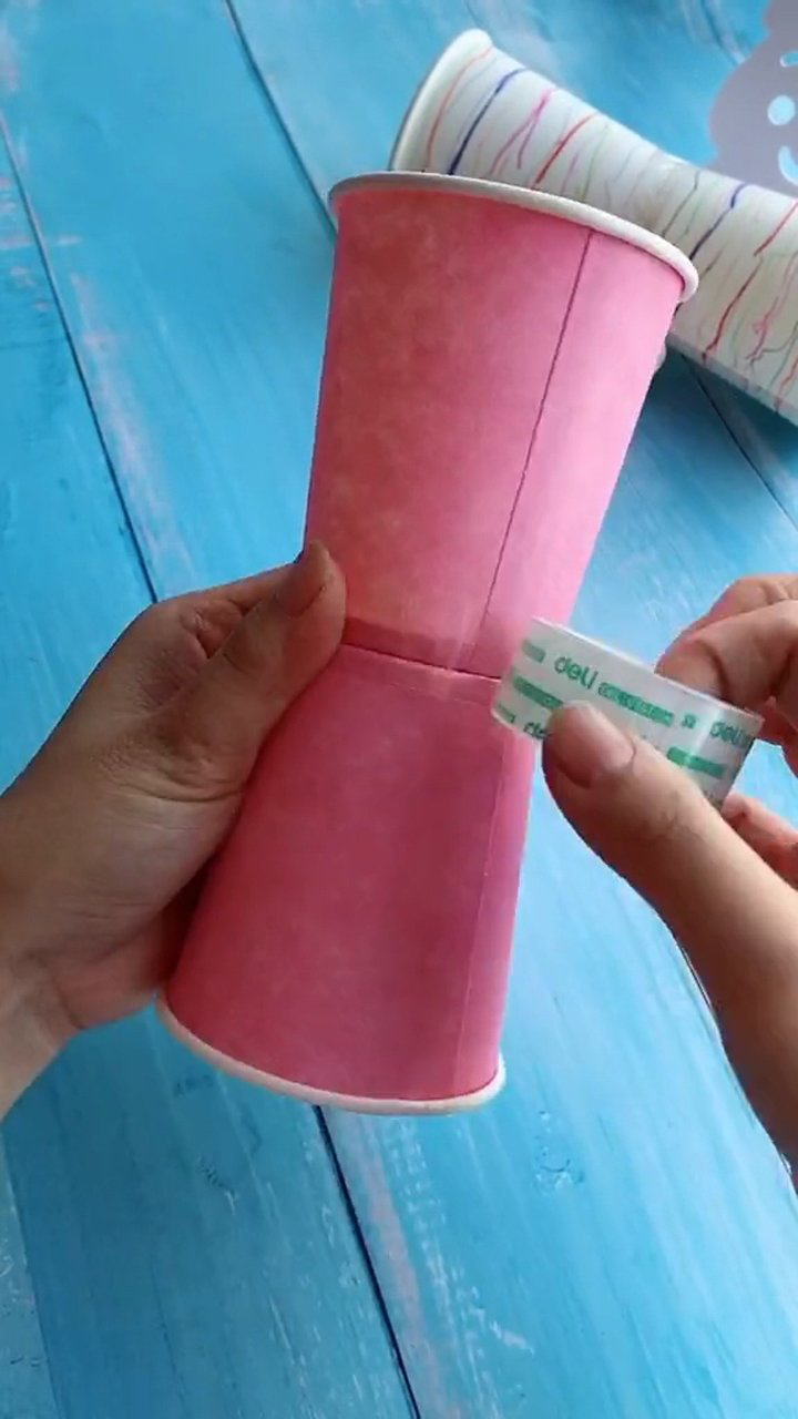 手工折纸,一次性水杯也可以这样玩