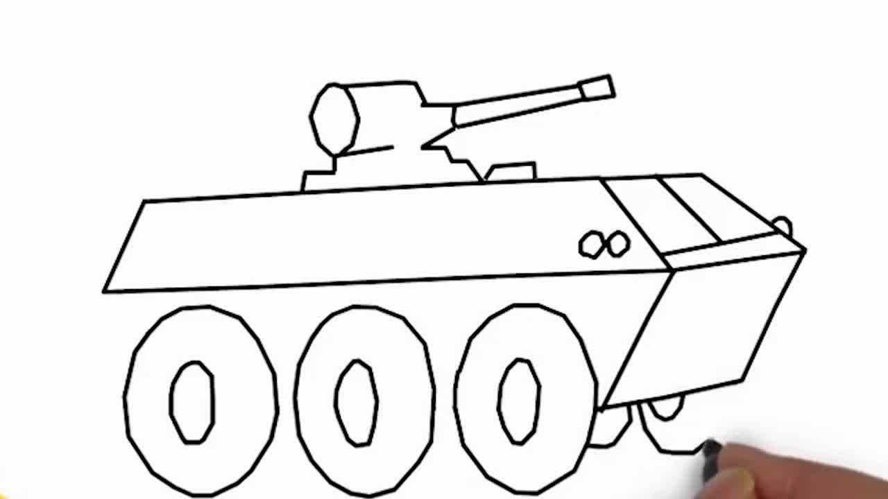 中国装甲车素描画聪明的你可以借鉴一下吆
