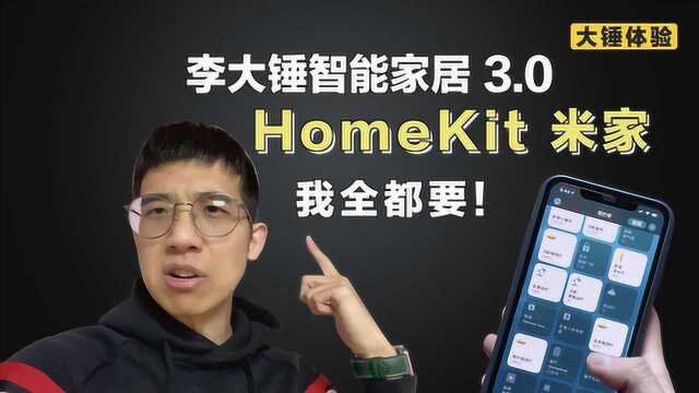 【大锤体验】李大锤智能家居3.0 HomeKit米家我都要!