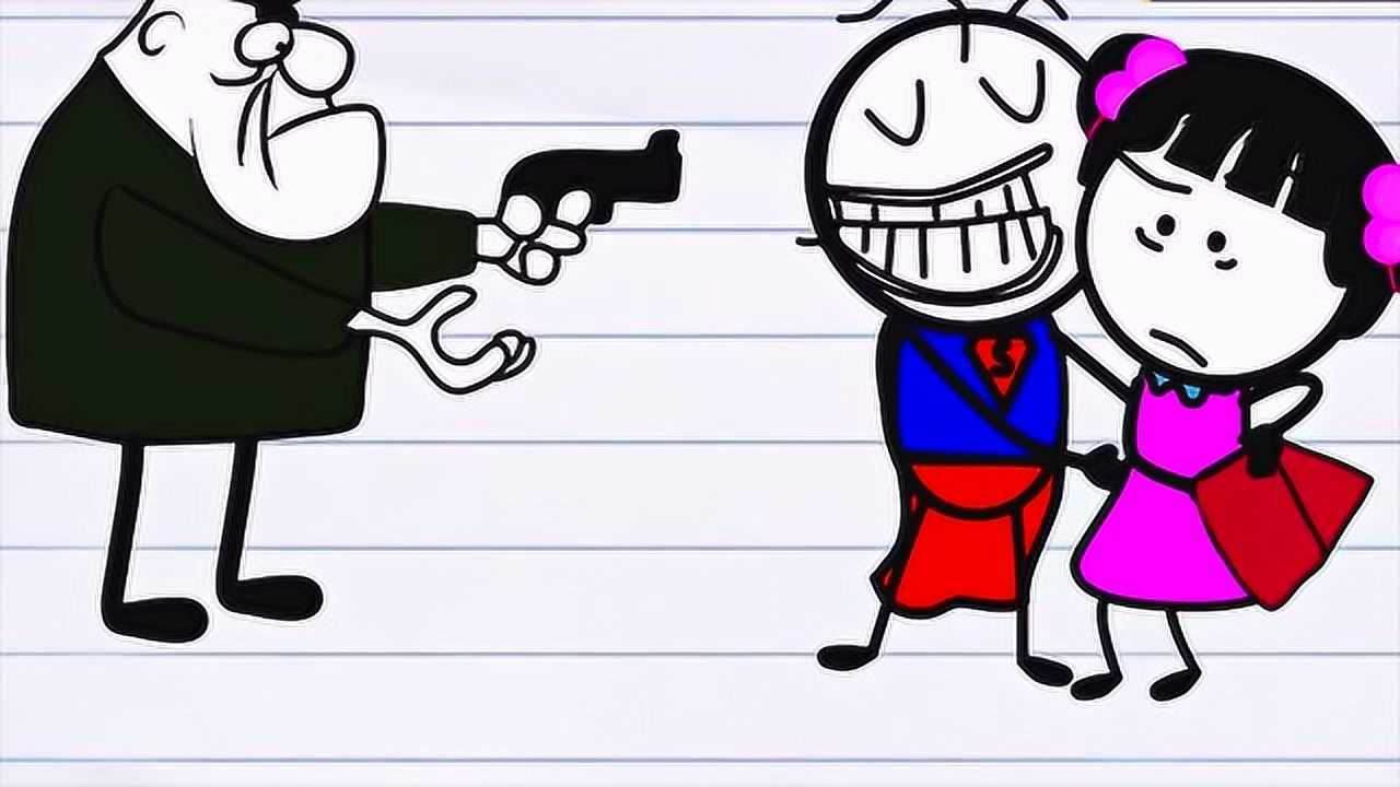 搞笑铅笔动画:铅笔人的英雄梦