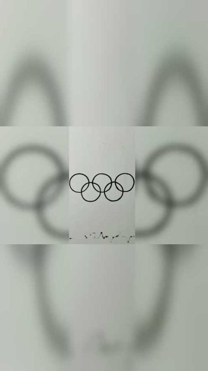 一笔画五环啦