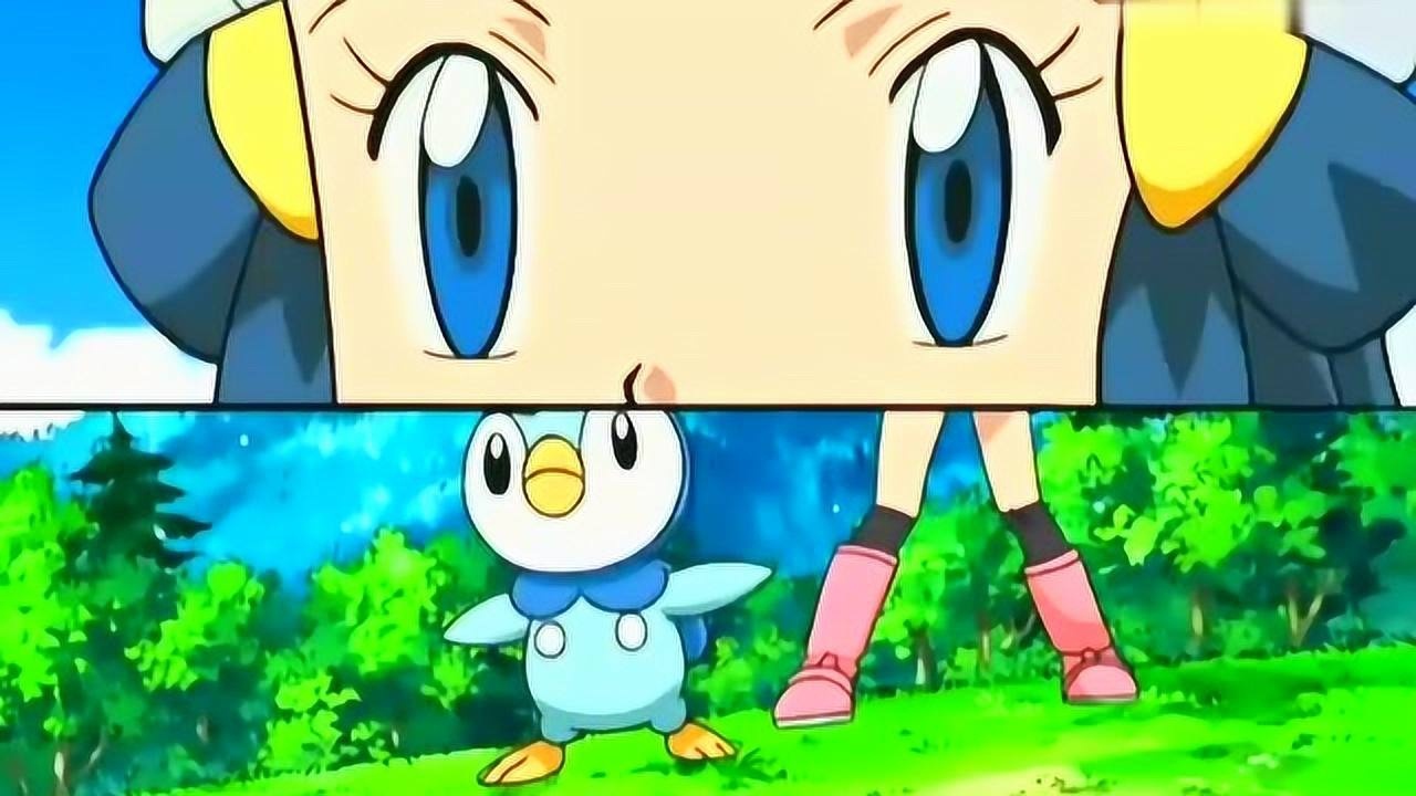 宝可梦:叉尾浮鼬vs圆企鹅,自从叉尾浮鼬跟了小智,威力越来越强