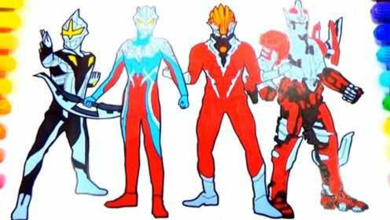 漫画师用彩笔画出了终极赛罗警备队,看完你学会了吗?