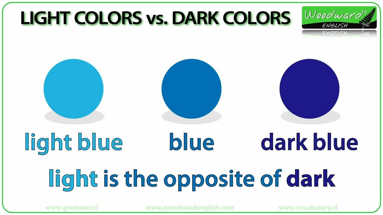 少儿英语颜色的深浅dark and light_腾讯视频