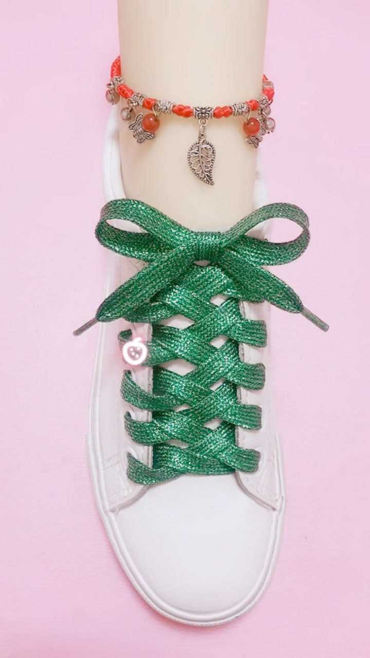 花样系鞋带系列30,这种系法不会显肩宽