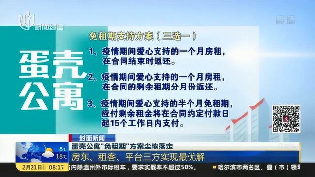 蛋壳公寓“免租期”方案尘埃落定!房东、租客、平台三方实现最优解