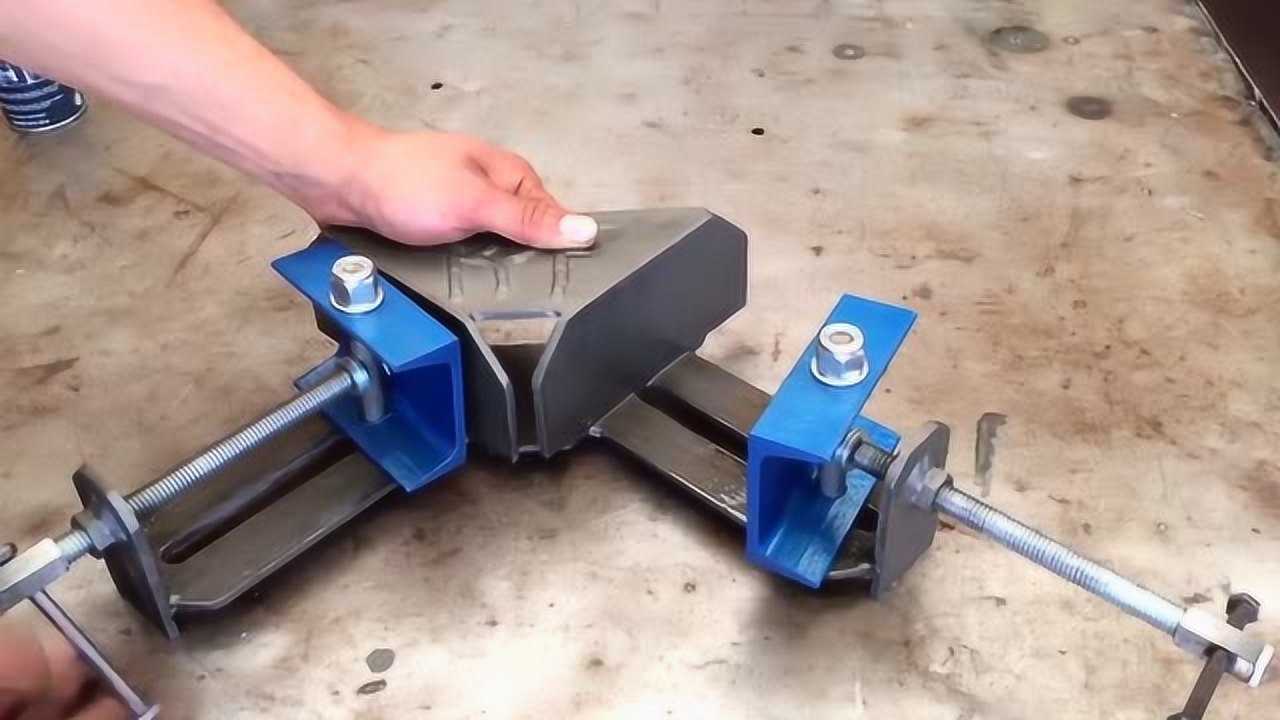 技术牛人用角铁自制焊接多角度夹具精度太高新手都抢着要
