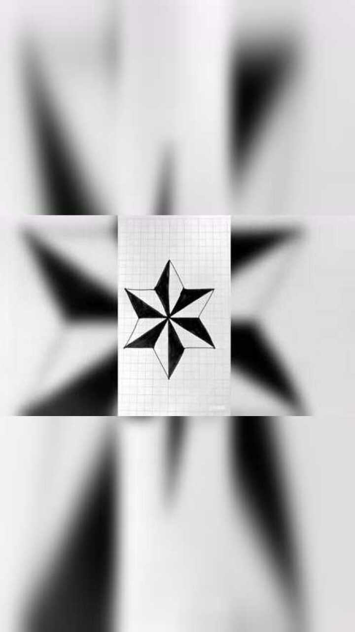 教你画六芒星_腾讯视频